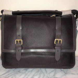 COLE HAAN Men's LEATHER Messenger Bag ~ NEW!
